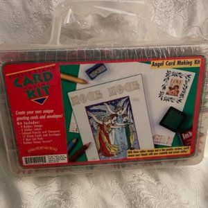 Inkadinkado 1995 Angel Card Making Rubber Stamping Kit.  Stamps, Cards, more New